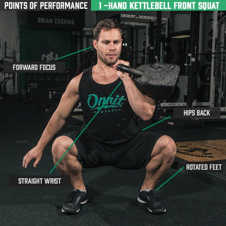 Points Of Performance 1 Hand Kettlebell Front Squat Onnit Academy