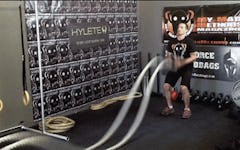 Exercise Battle Ropes Thumbs Up Slams