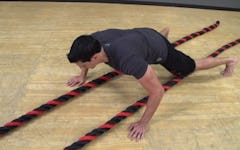 Walking the Battle Rope Conditioning Workout
