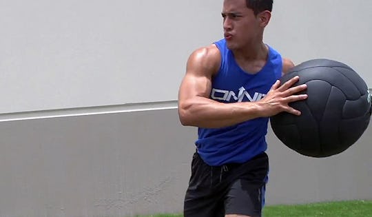 Explosive Power Workout with Med Balls, Kettlebells, and Sandbags.
