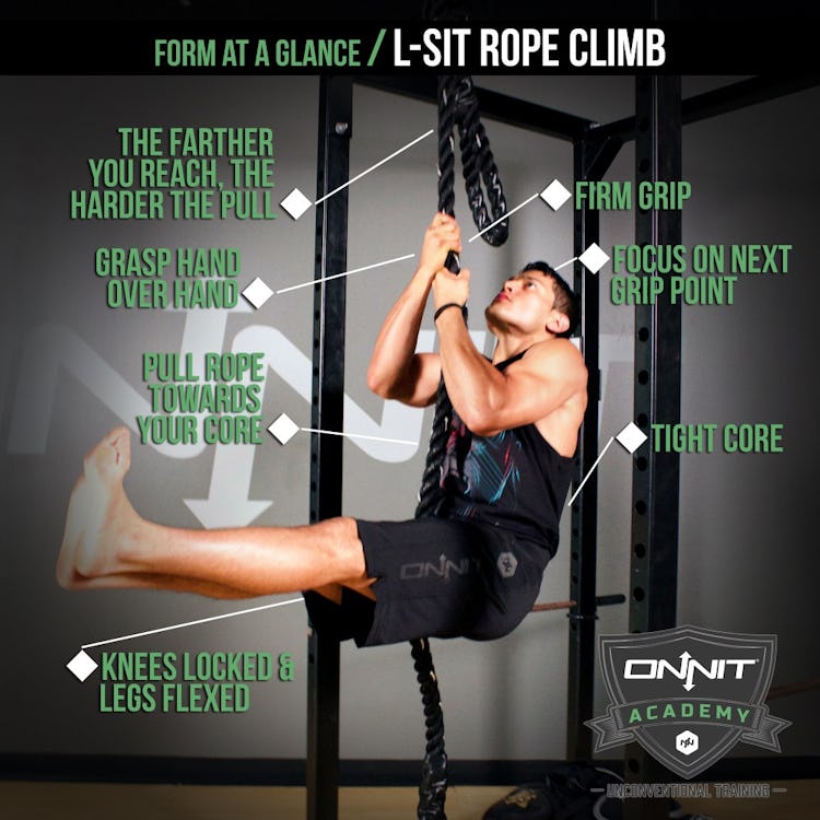 Exercise Tips: How to do the L-Sit Rope Climb