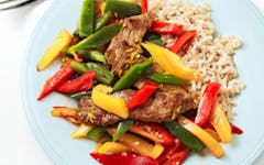 Grass-Fed Caribbean Steak and Vegetables with Coconut Rice Recipe