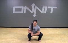 Steel Club Exercise: 2-Hand Ready Position Squat