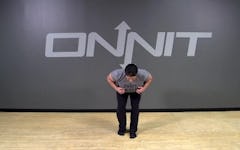 Staggered Stance Hinge Bodyweight Exercise