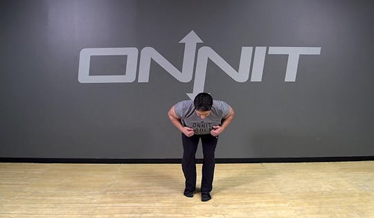 Staggered Stance Hinge Bodyweight Exercise