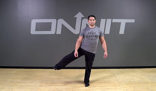 Standing Lateral Leg Lift Hold Bodyweight Exercise