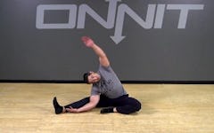 Half Butterfly Lat Stretch Bodyweight Exercise