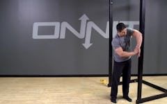 Internal Rotation Wall Stretch Bodyweight Exercise