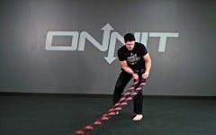 Diagonal Pull Battle Ropes Exercise