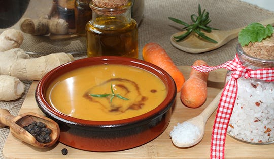 CURRIED CARROT-GINGER SOUP