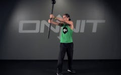 Double Narrow Side Press Steel Mace Exercise
