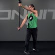 Double Wide Side Press Steel Mace Exercise