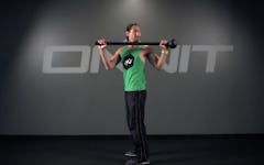 Rotating Reach Back Steel Mace Exercise