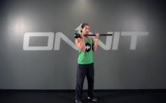 Even Curl to Outward Rotation Steel Mace Exercise