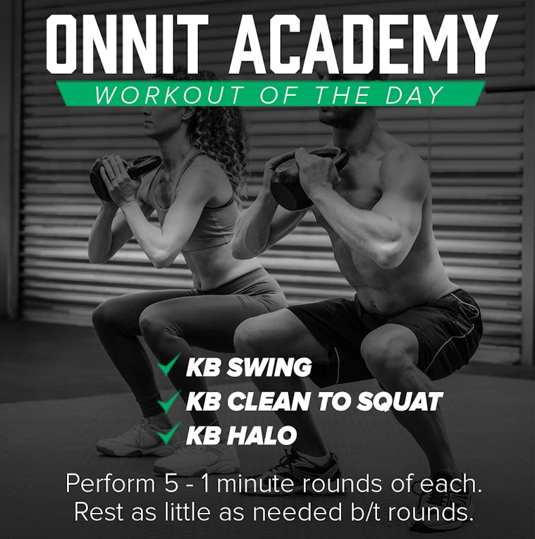 Onnit Academy Workout of The Day 25 Kettlebell Workout Onnit Academy