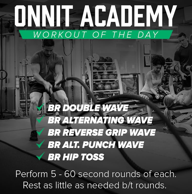 Onnit Academy Workout of the Day #45 - Battle Ropes Workout - Onnit Academy