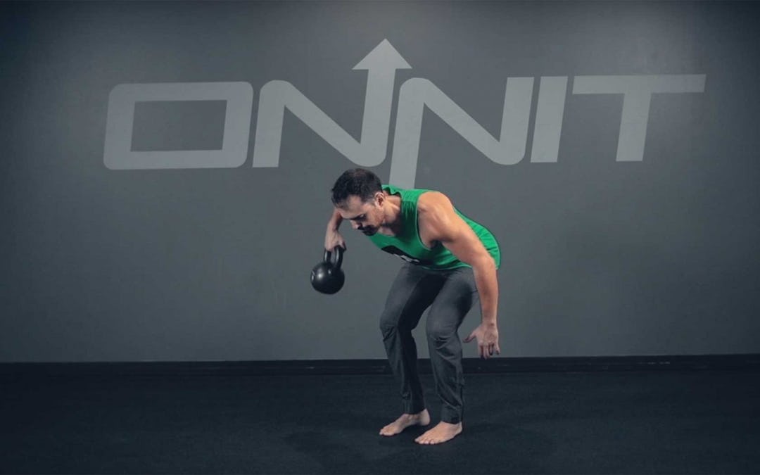 One Arm Bentover Kettlebell Side Row Exercise