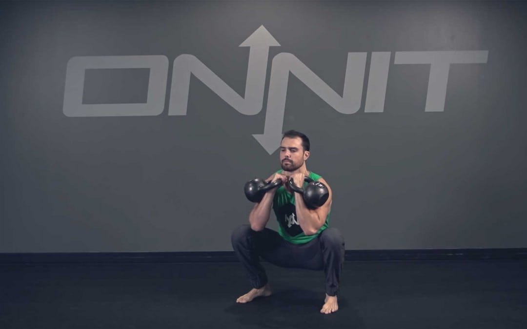 Double Kettlebell Front Squat Exercise