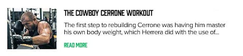 The Cowboy Cerrone Workout