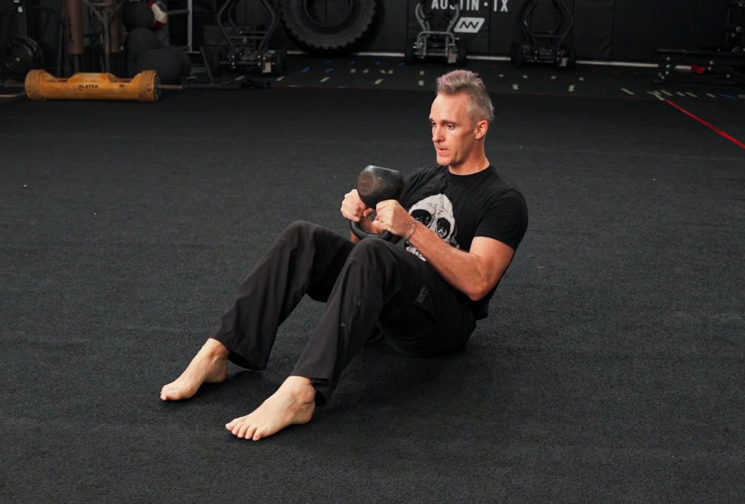 Shane Heins demonstrates the roll-down to pullover extension exercise.