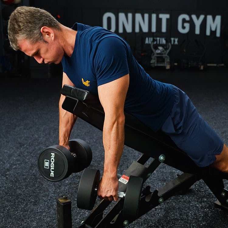 Sean Hyson demonstrates the Kelso shrug for the middle traps.