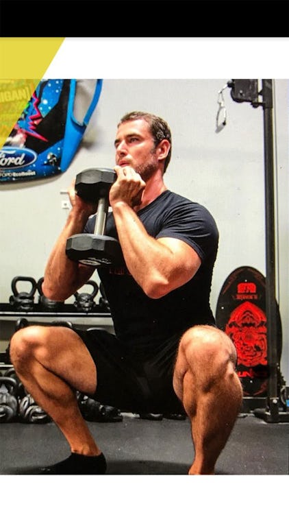 Onnit Editor-in-Chief Sean Hyson demonstrates the goblet squat
