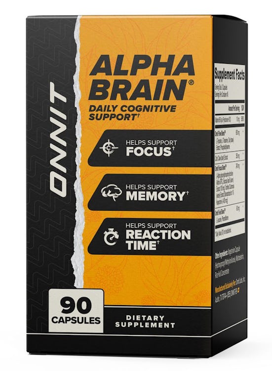Alpha BRAIN helps support focus, memory, and reaction time.